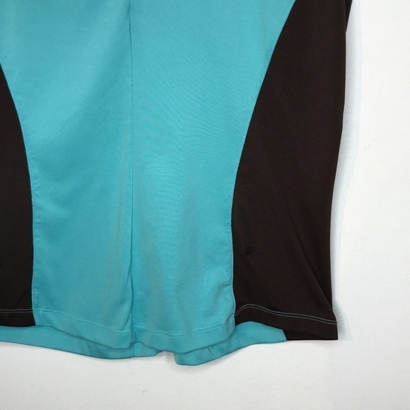 𝅺vuarnet sport half zip two tone shorts sleeve top - Picture 4 of 10